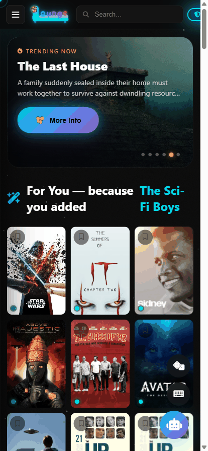 Opening a title's detail page and the stream picker with the Free Stream option